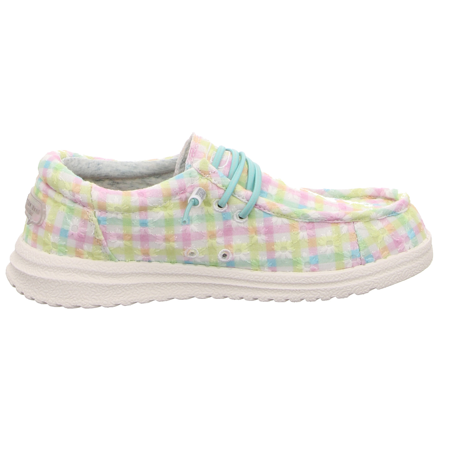 Fusion Slipper bunt weiss/weiss kombi