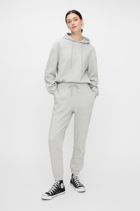 Pieces grijze dames broek
