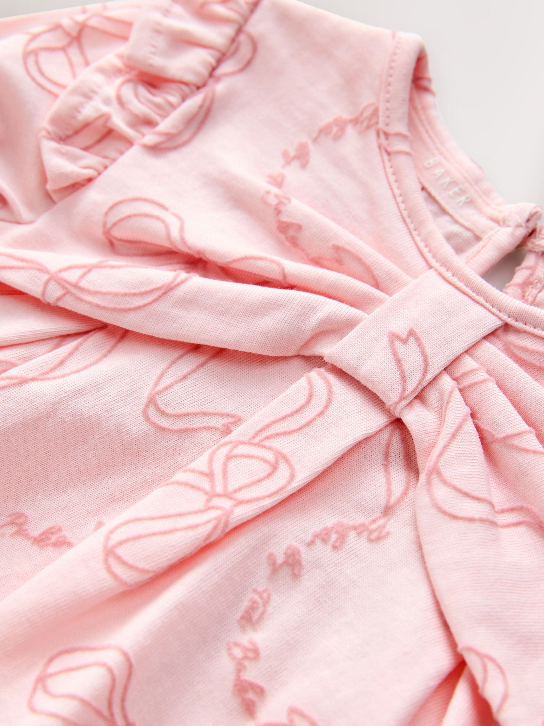 Roze - Baker by Ted Baker jersey-jurk met ruches