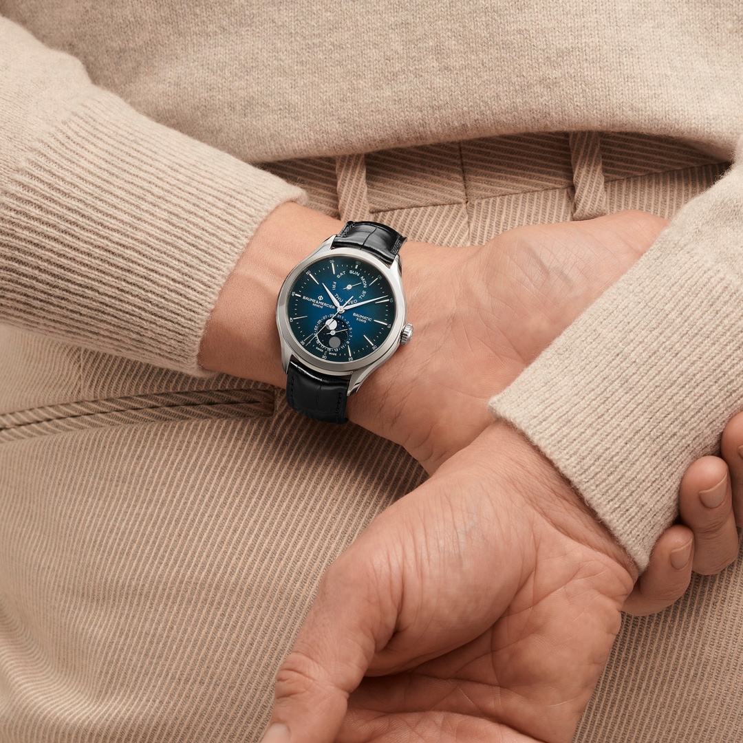 Baume et Mercier Clifton Baumatic 10593 Day Date Mondphase
