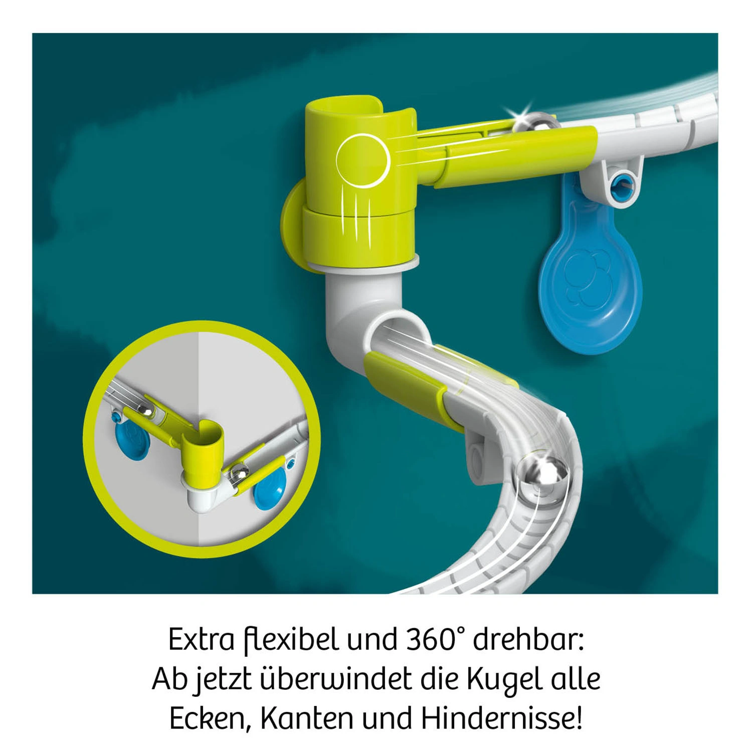 Kugelbahn-Erweiterung GECKO RUN - FLEX CORNER