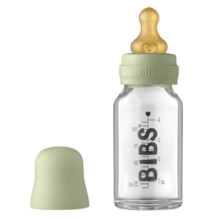 BIBS Glazen Babyfles Complete Set Sage 110 ml 1ST