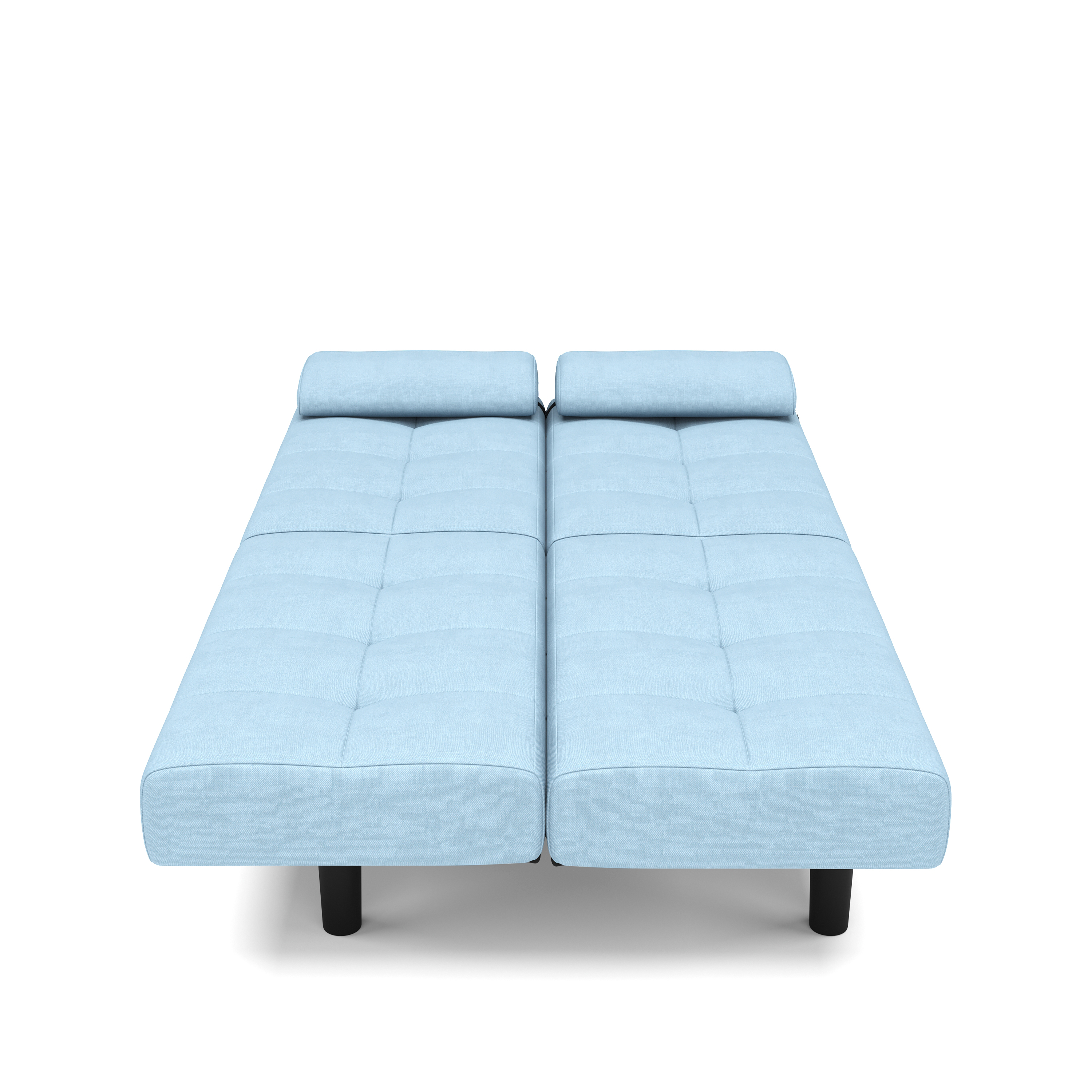 Schlafsofa Leinen LINUS multifunktional hellblau