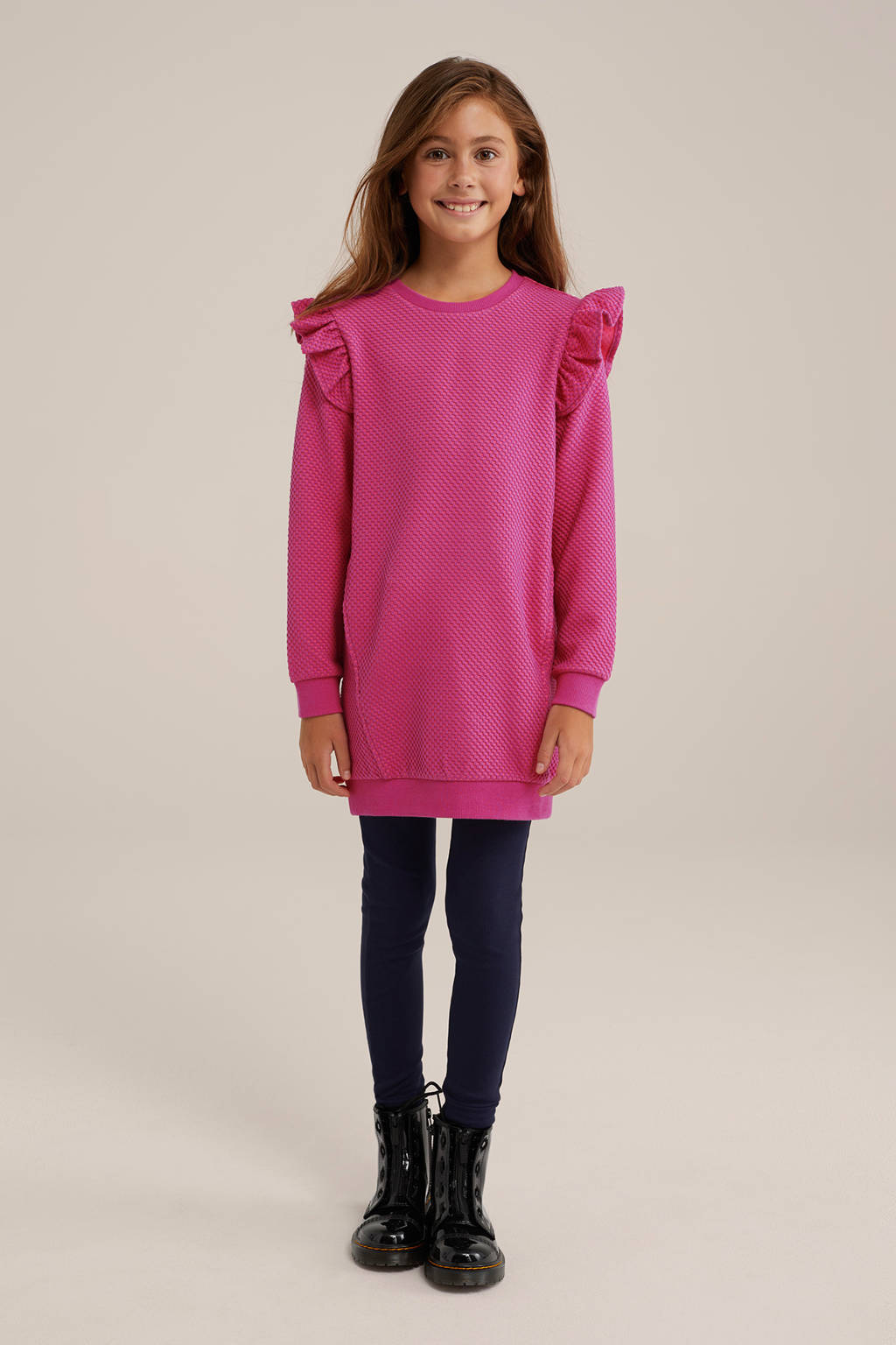 WE Fashion sweatjurk fuchsia