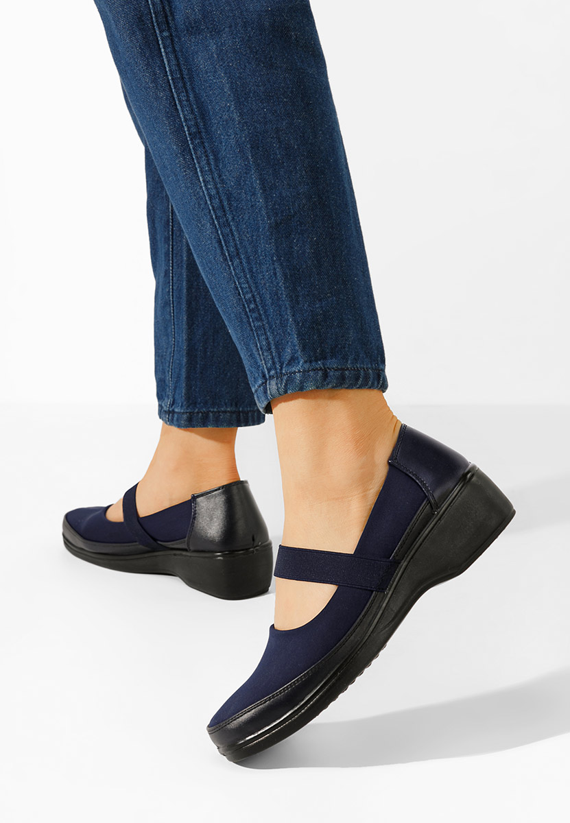 Chaussures à semelle orthopédique marine Diora