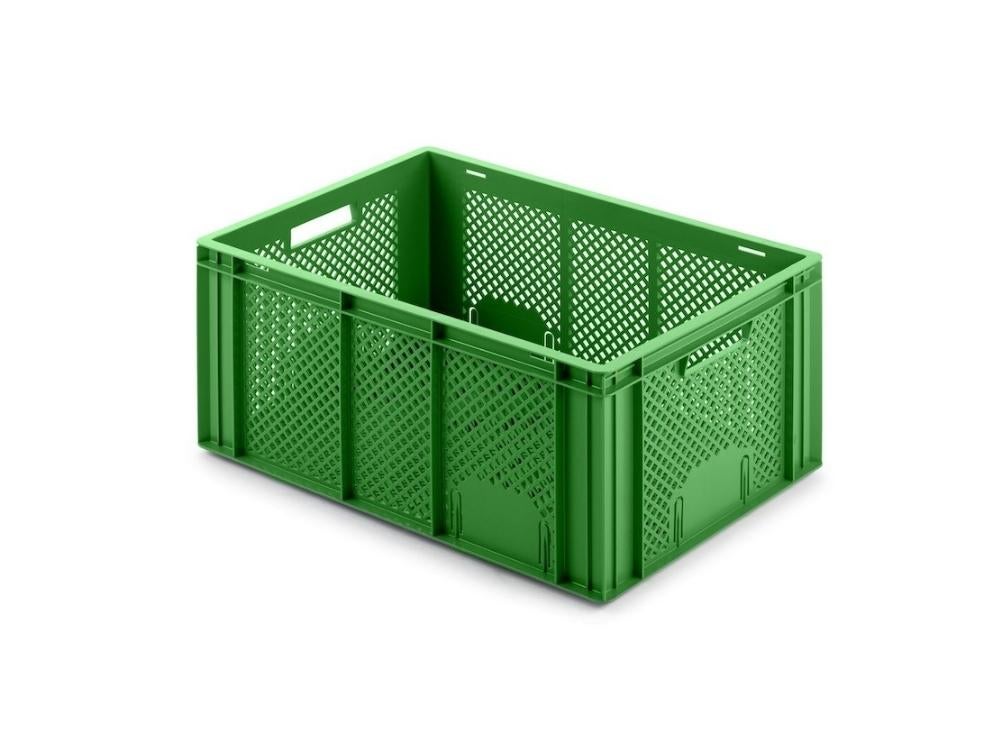 PROREGAL SuperSaveSet 4 x Eurobakken Fruit- en Groentebox HxBxD 27,4 x 40 x 60 cm 54 Liter Groene Fruit- en Groentekrat Fruitmand Transportbox