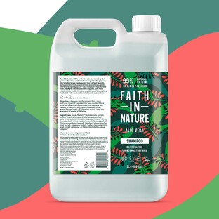 Faith in Nature Aloë Vera Shampoo Navulverpakking 5LT