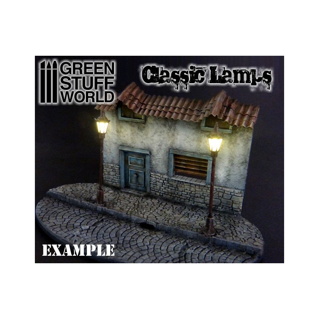 10x Lampadaires classiques avec LED