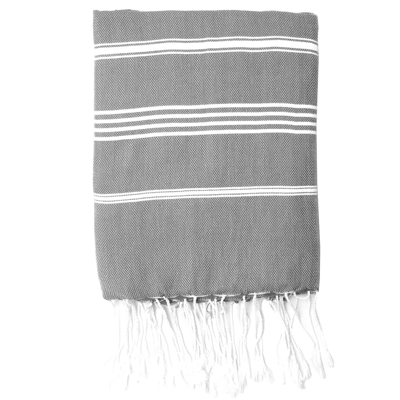 Febronie Fouta Classique Mykonos gris moyen - 100x200 cm