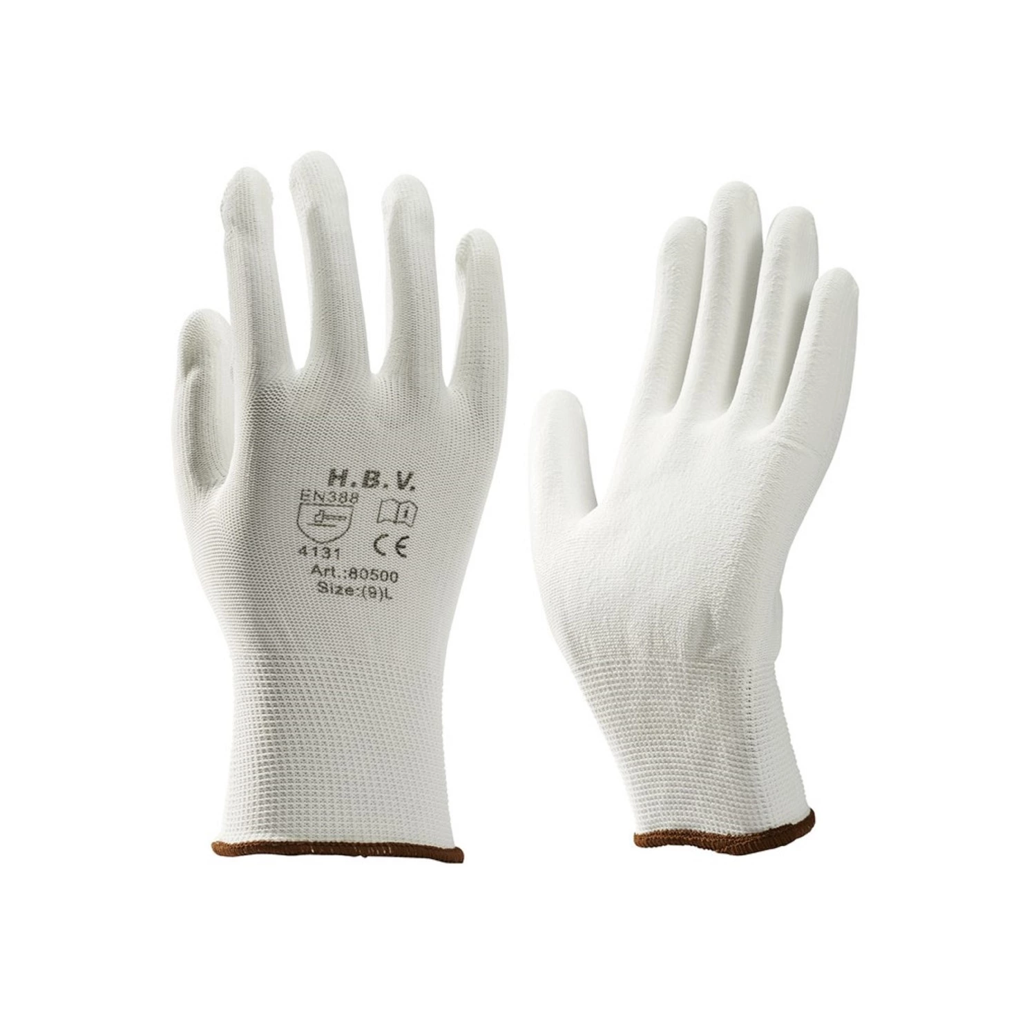 HBV 100-105-043-06 PU Wit Werkhandschoenen - maat 06