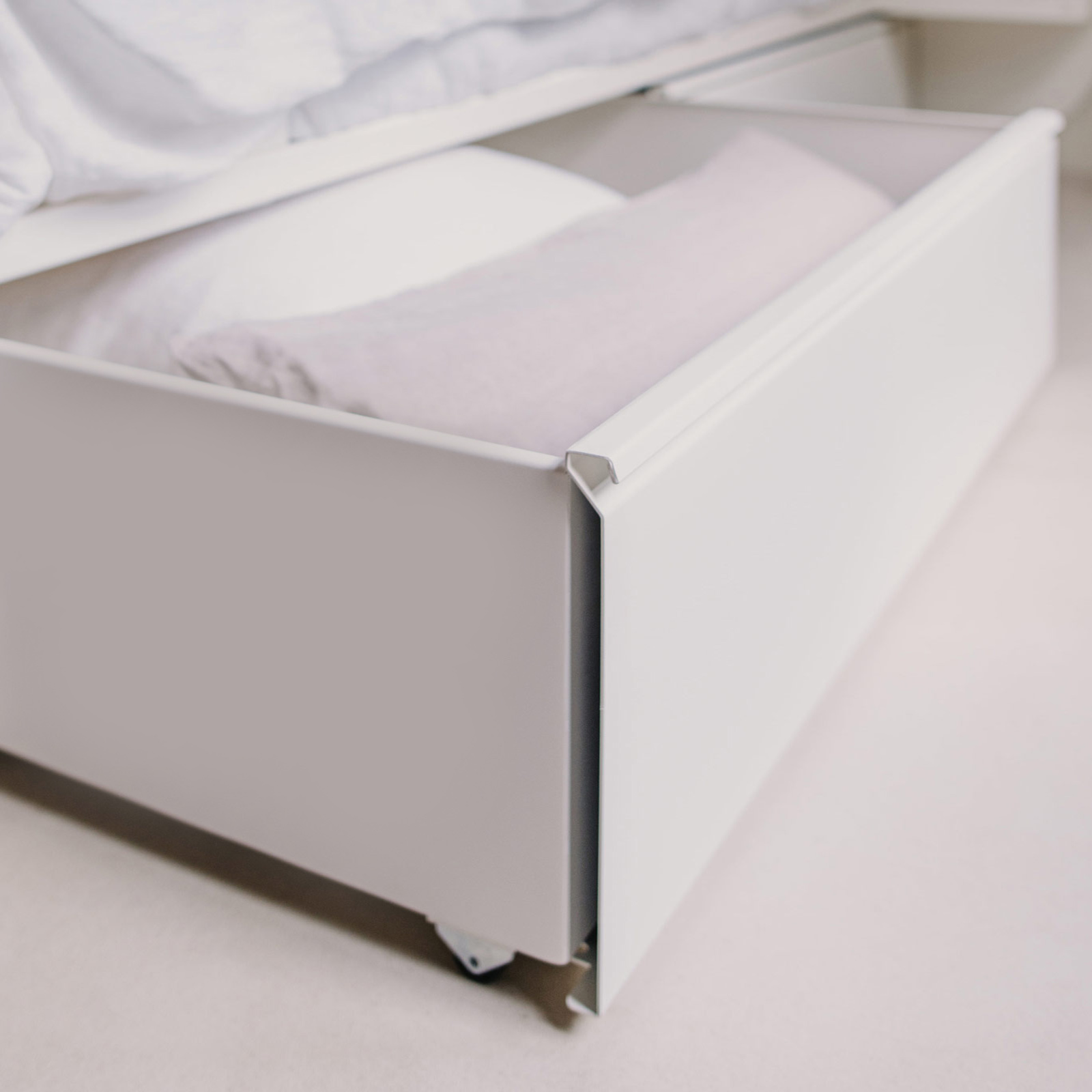 Lade voor bedframe °01 en °02 | Wit Voor 90 x 210 cm (per stuk)