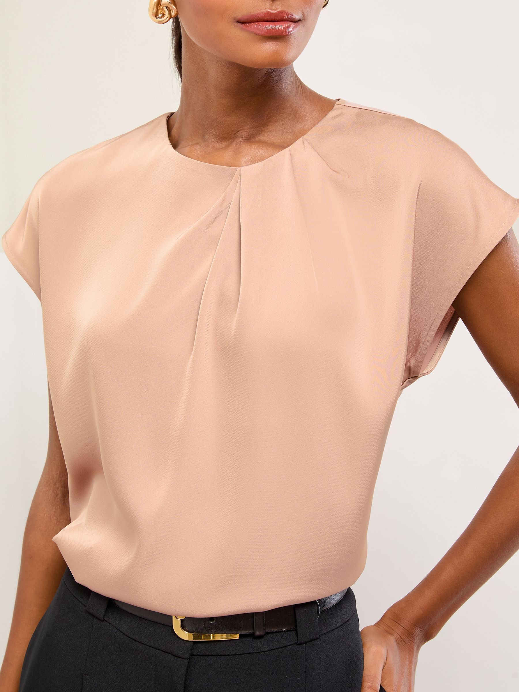 Roze satijn - Lipsy Drape Top