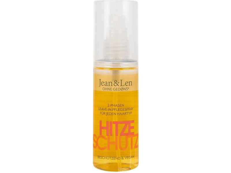 Jean & Len Hitzeschutzspray 2-Phasen Leave-In 100 ml Natürliche Pflegekur schützt das Haar effektiv vor Haarschäden bis 220 °C