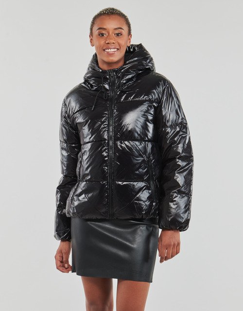 Vila - VIBUDA L/S HOODED JACKET - Noir
