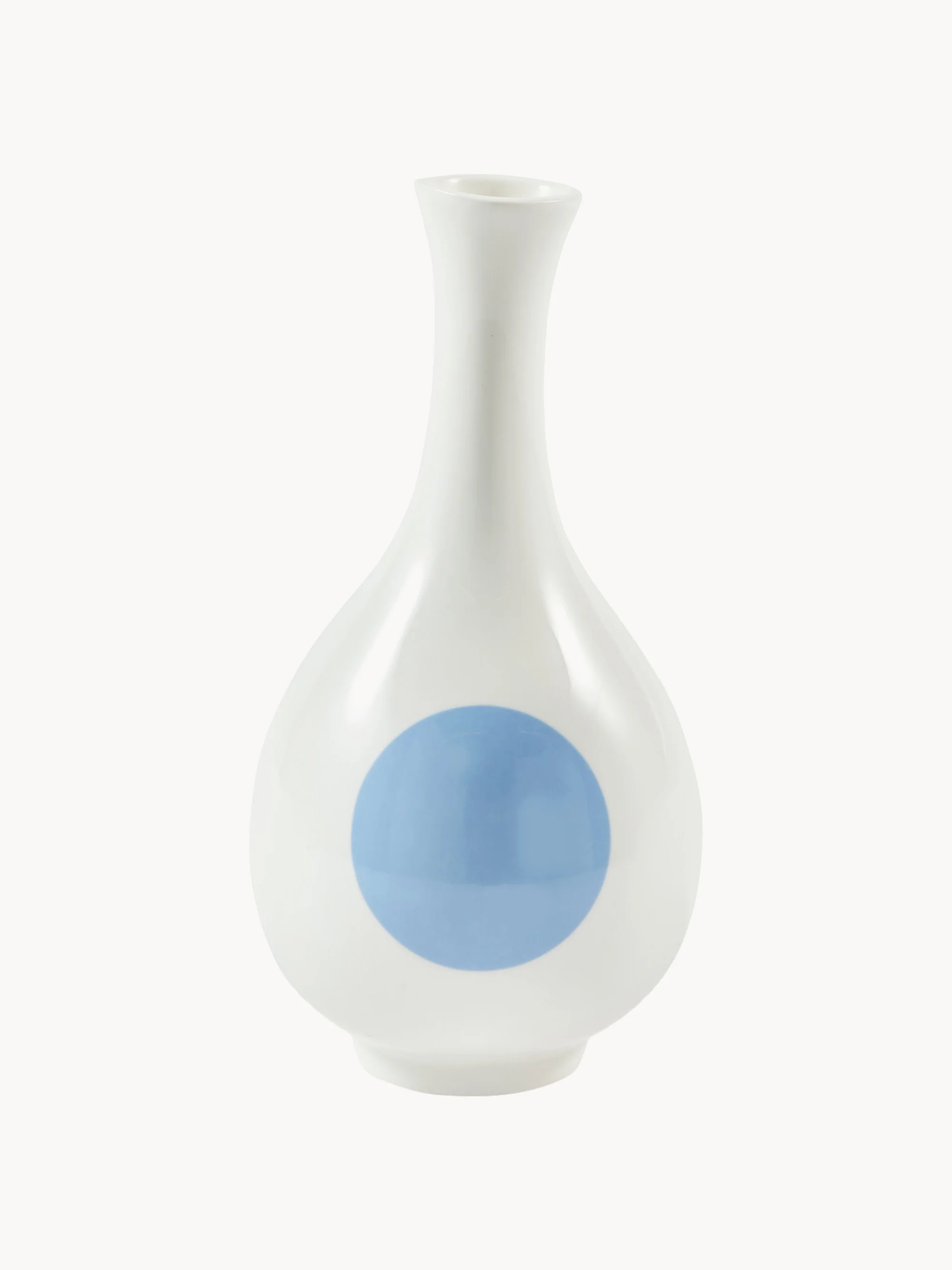 Porseleinen vaas Small Bird, H 17 cm