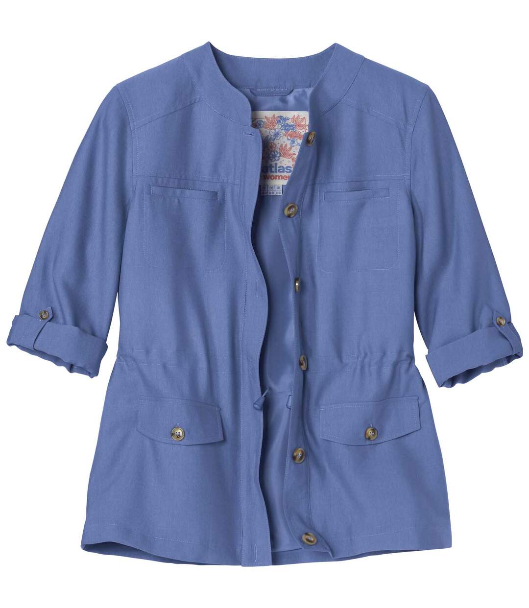 Veste Saharienne Bleu Lavande