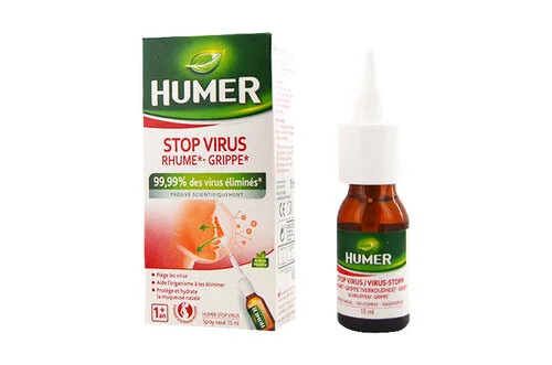 Spray nasal Stop Virus - Prévention Rhume et Grippe - 99,99% des virus éliminés - 15ml