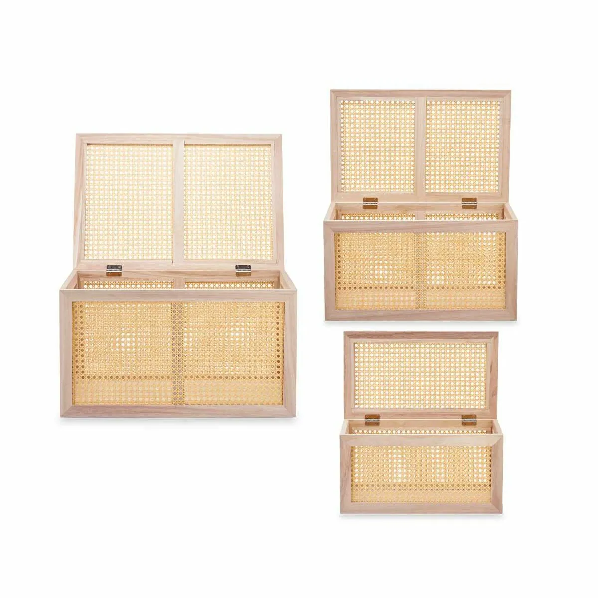 Gift Decor Lot de paniers en bois de paulownia