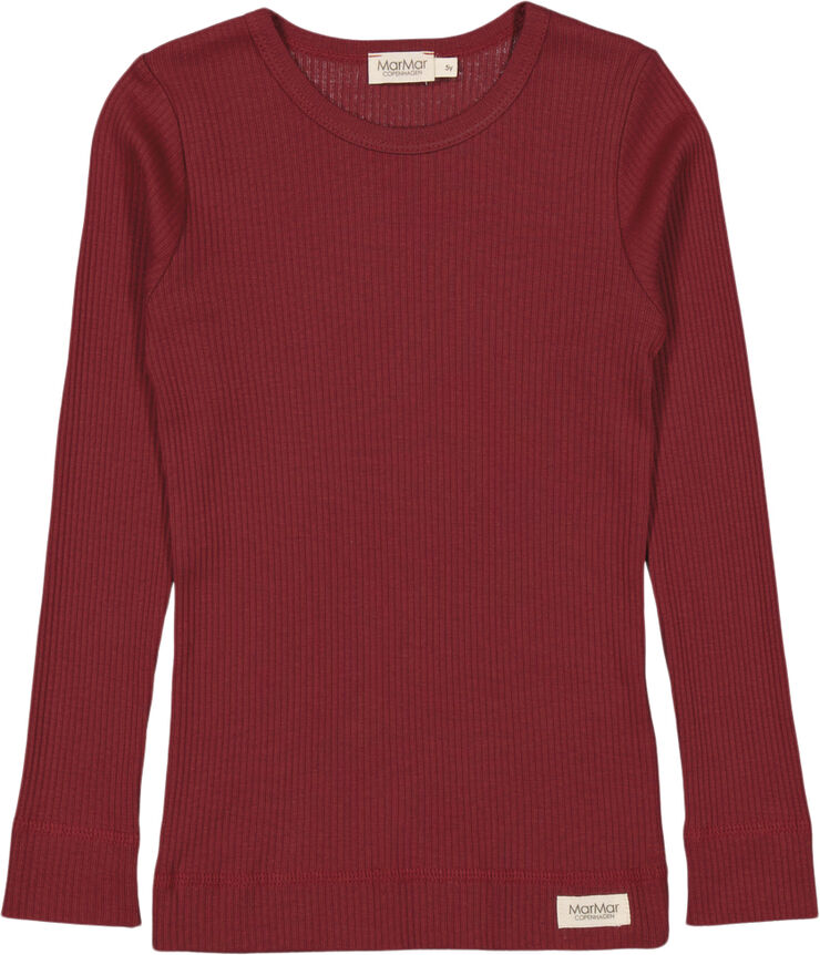 MarMar Copenhagen Plain Tee LS Hibiscus red
