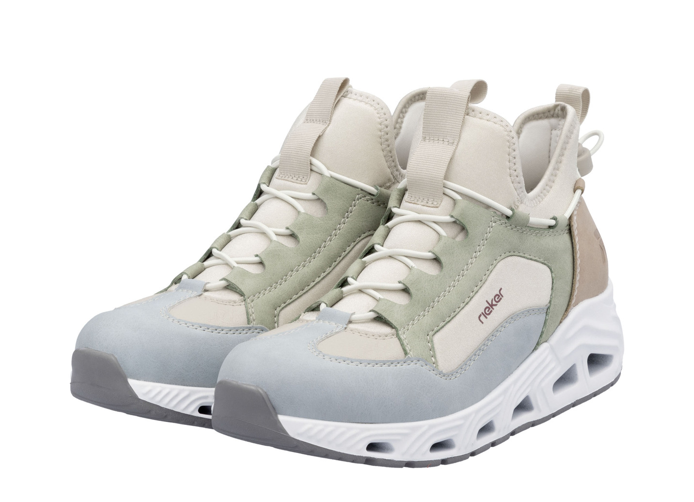 Rieker Bootie aus Nubuk-Synthetik und elastischem Textil