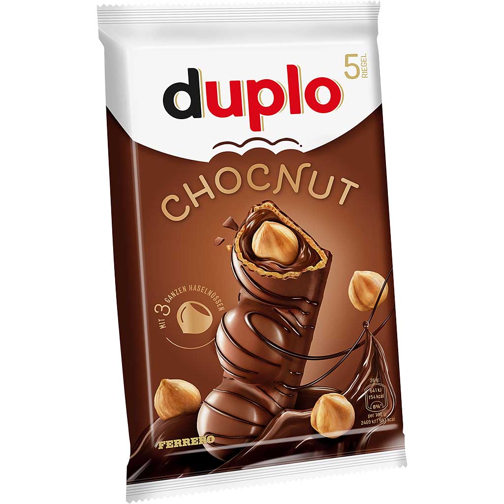 Ferrero Duplo Chocnut 5er Schokoriegel 130g MHD:8.5.25
