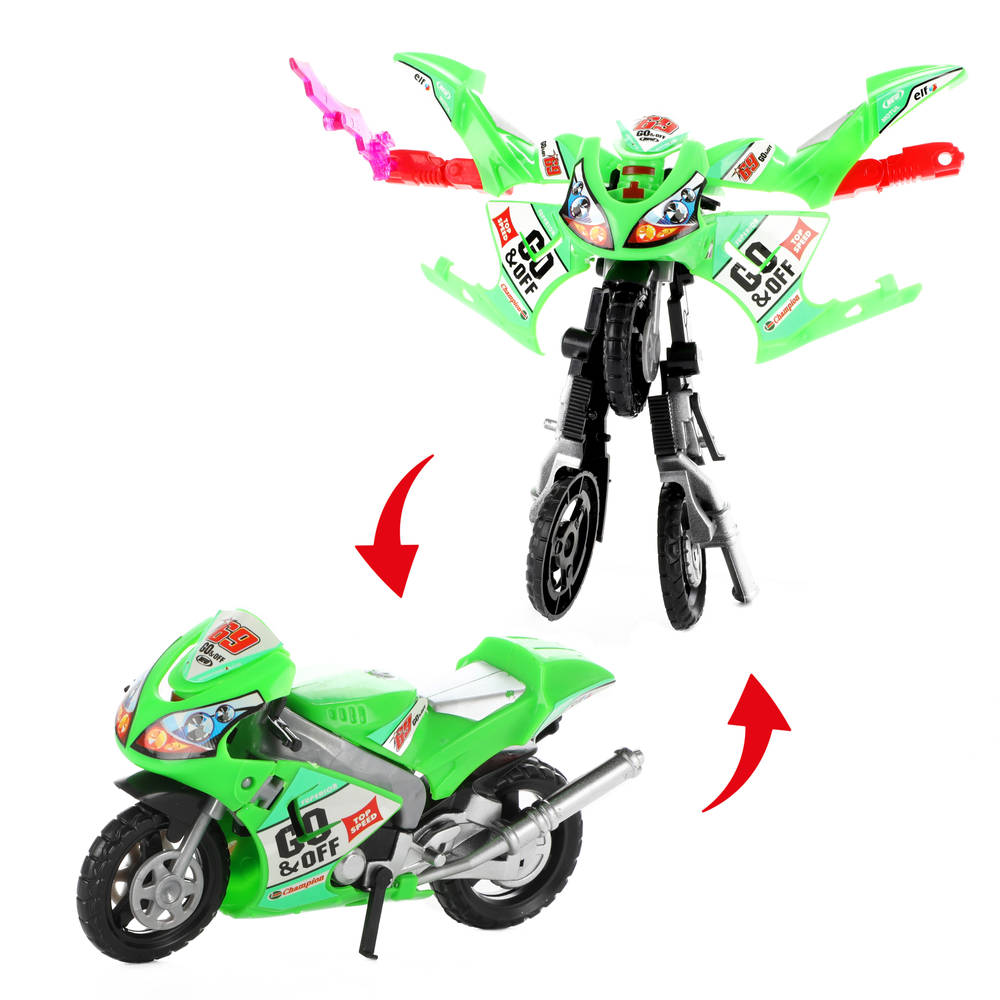 Roboforces transformeerbare motorrobot