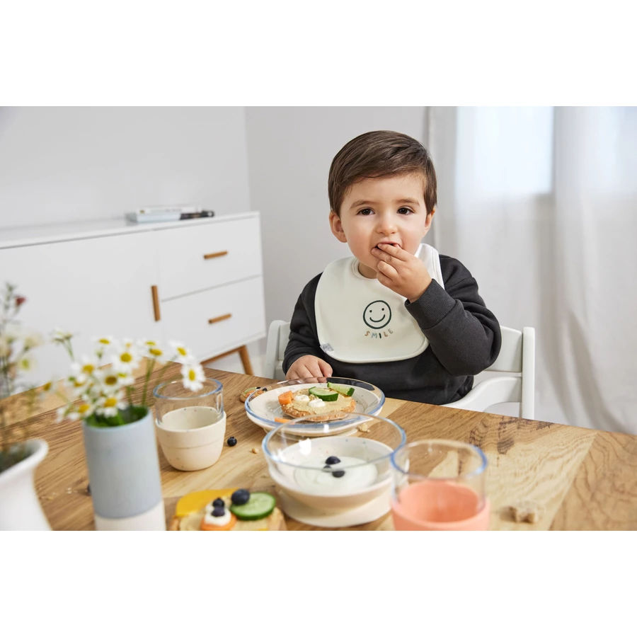 LÄSSIG Lätzchen 5er Pack Tiny Smile