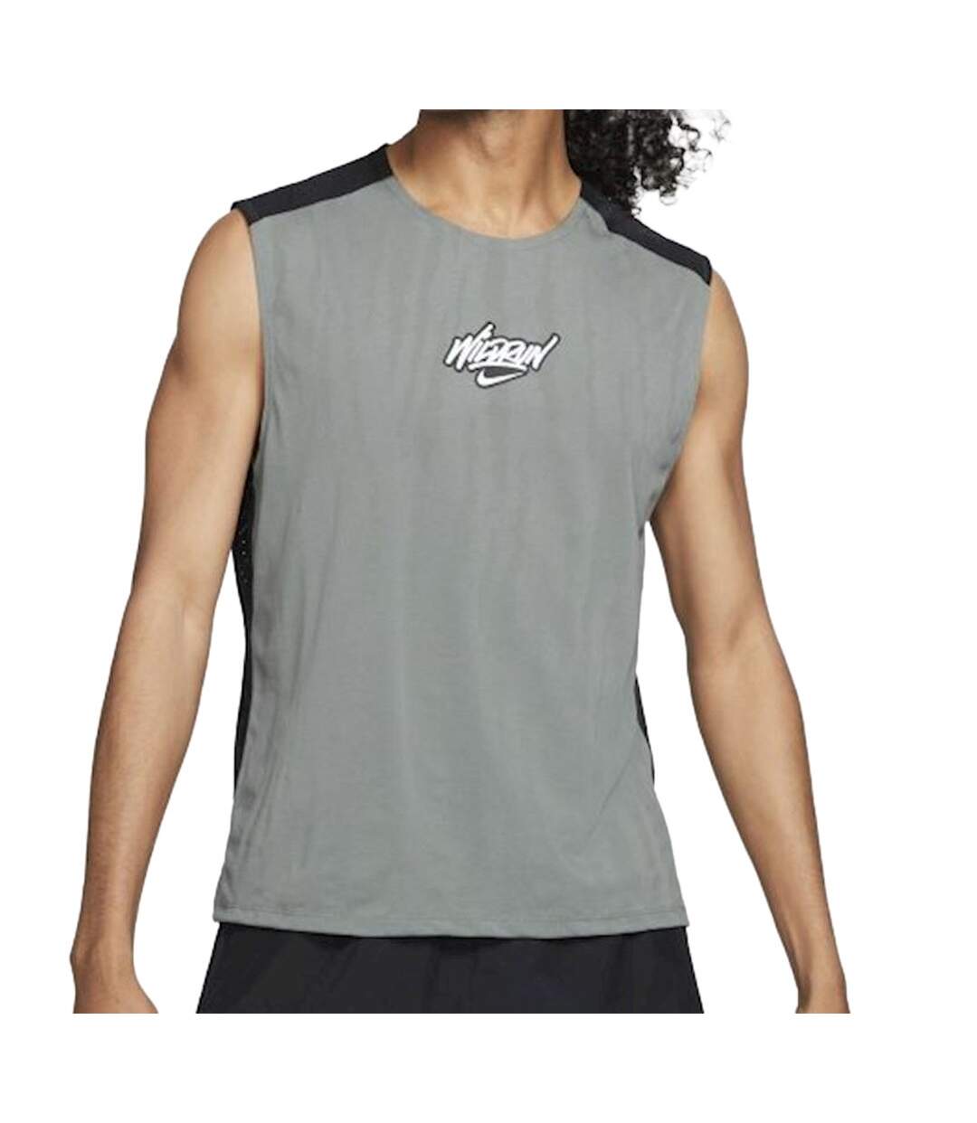 Débardeur Gris/Noir Homme Nike Rise 365