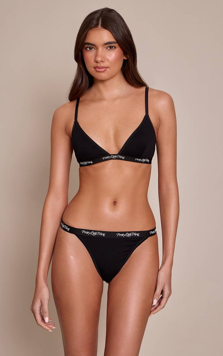 Noir Ensemble Brassière Et Culotte Prettylittlething