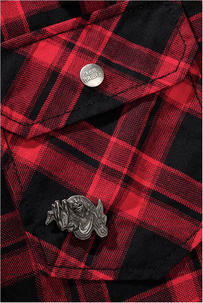 Check Shirt Hooded Eddie | Iron Maiden Chemise manches longues
