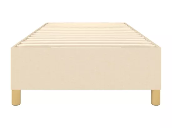 Sommier à lattes de lit Crème 90x200 cm Tissu