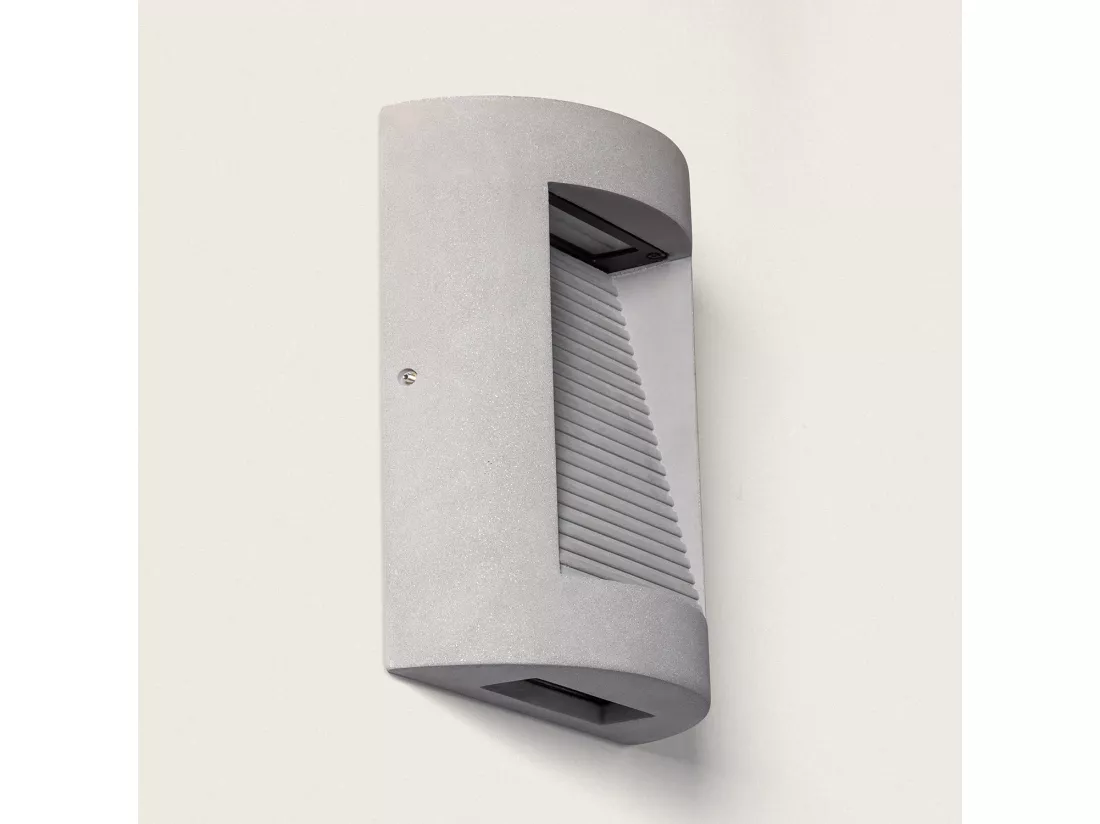Applique Murale Extérieure LED Dimmable 16W Ciment Zalix Gris Pierre