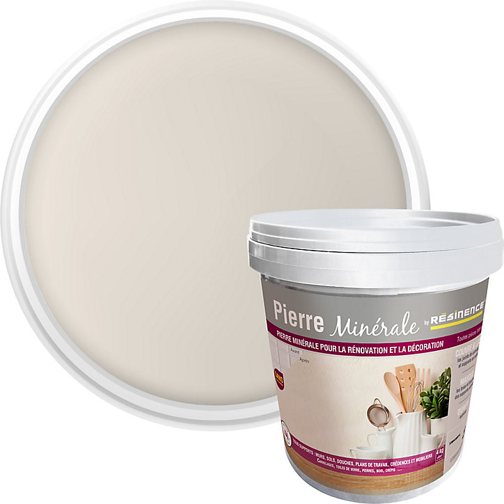 Enduit pierre minérale Résinence beige 4kg