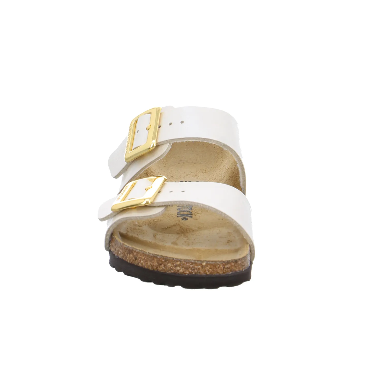 BIRKENSTOCK Bio-Fussbett Offwhite Lederimitat