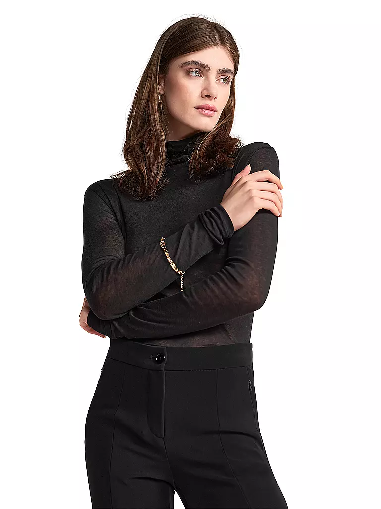 RIANI Rollkragenshirt schwarz