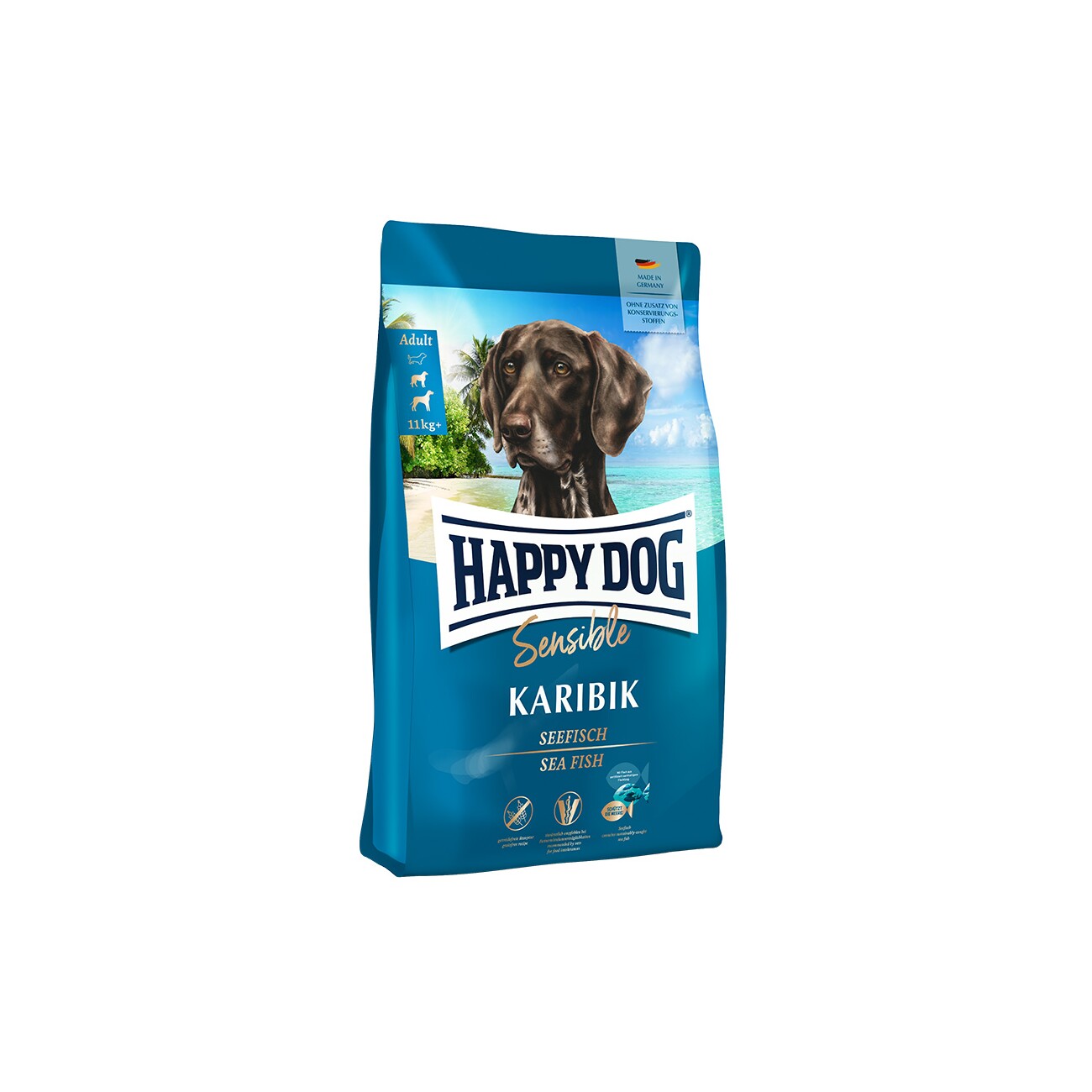 HAPPY DOG Sensible Trockenfutter Hund Adult, Karibik 1 kg