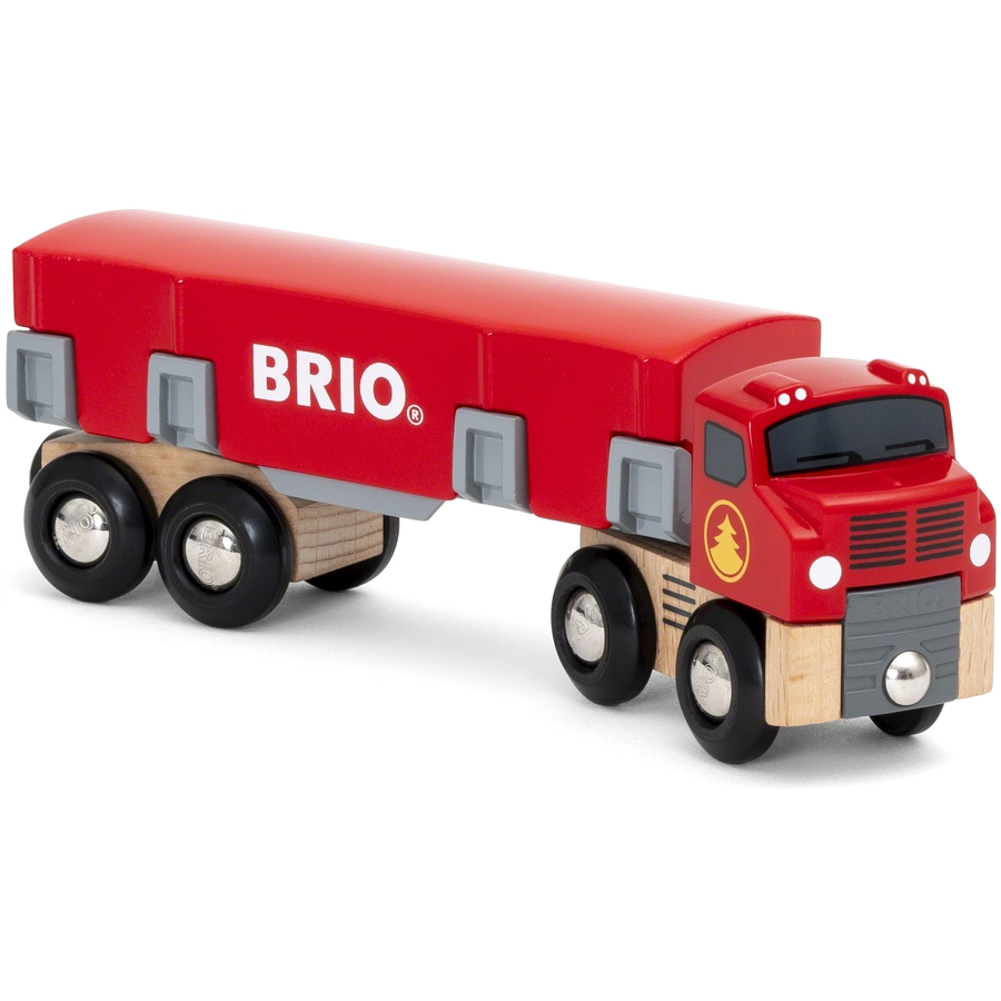 BRIO® WORLD Holztransporter mit Magnetladung 33657