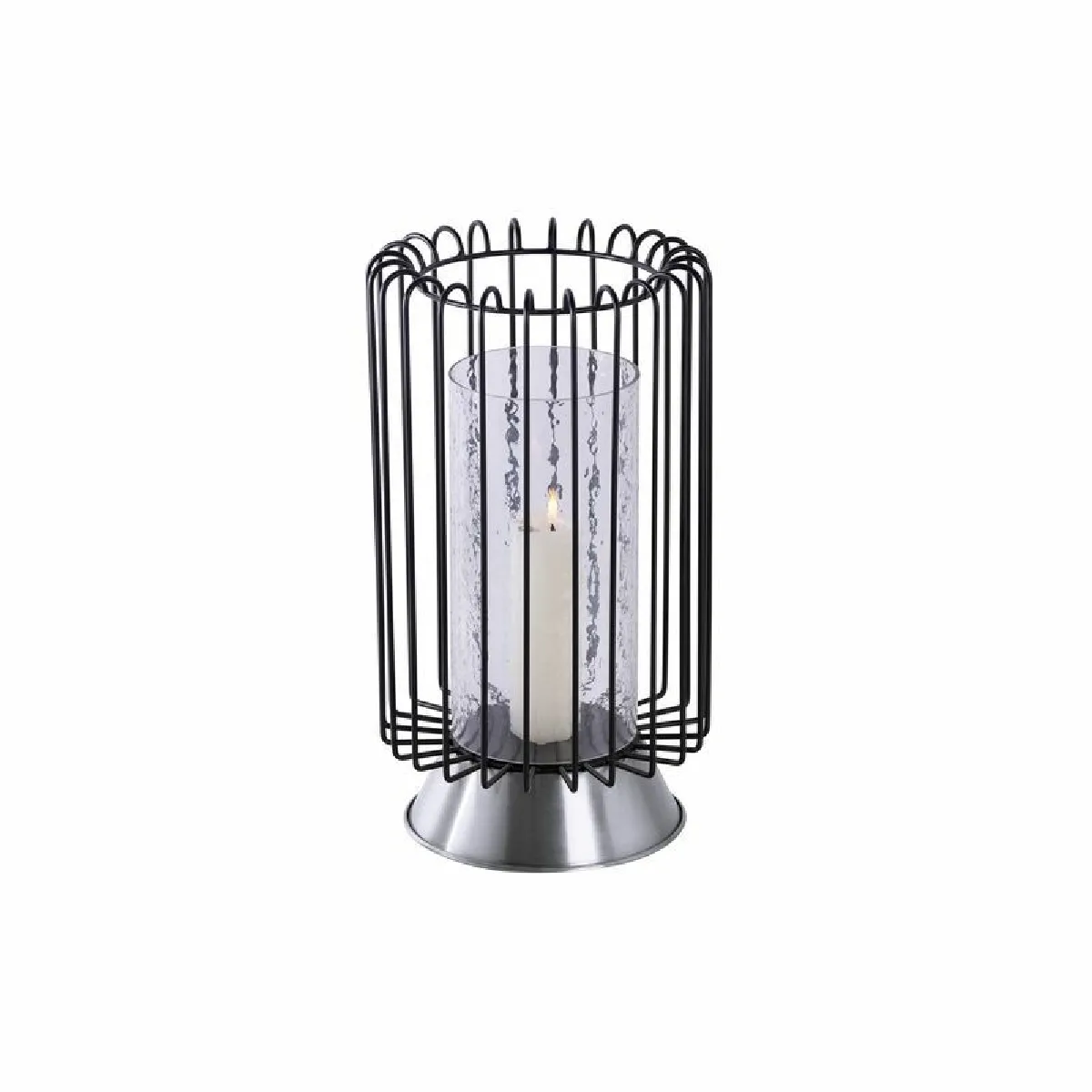 Paris Prix Bougeoir Déco Malibu Noir & Argent