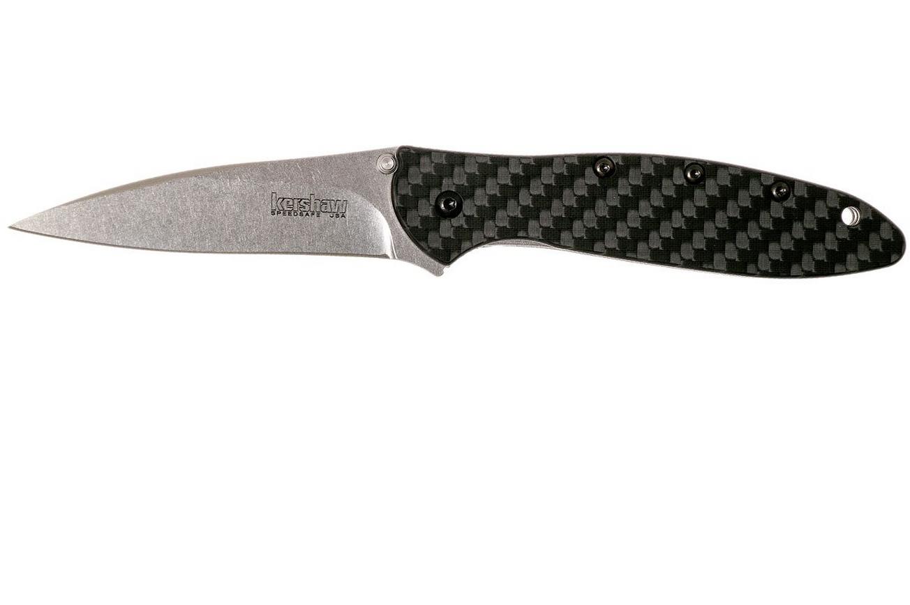 Kershaw 1660CF Leek Carbonfiber CPM154 zakmes, Ken Onion design
