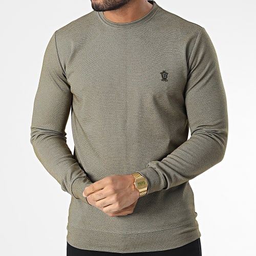Sweat Crewneck RBL6181 Vert Kaki Chiné