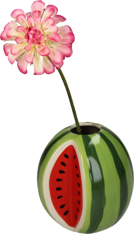Vaas Cuisine groen / rood D 10,7 H 12,1 cm