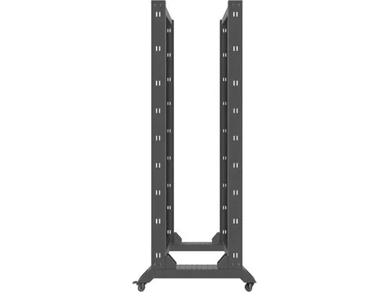 Lanberg - Rack åben ramme - 4-pæl - sort - 42U - 19