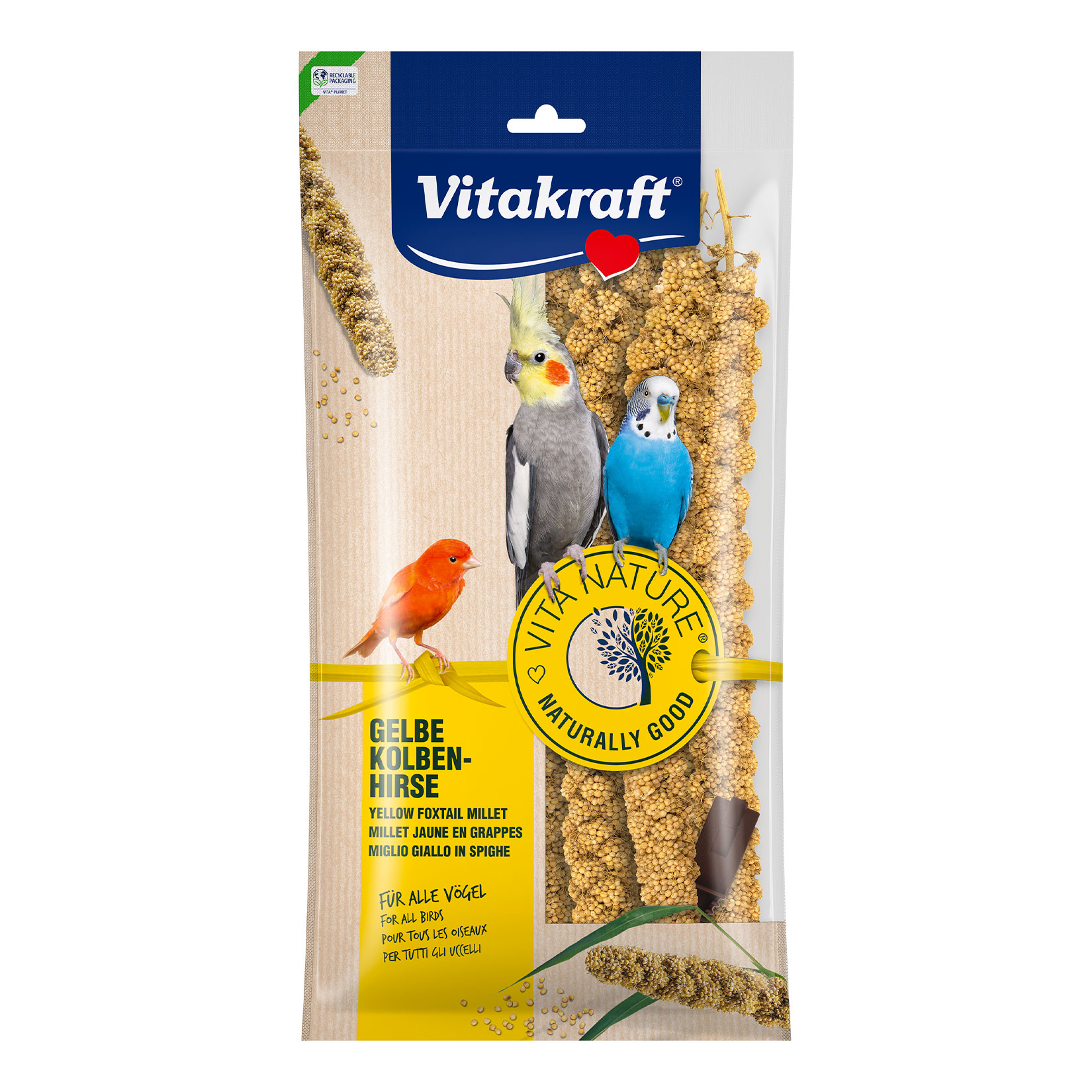 Vitakraft Vita Nature Kolbenhirse 100g, 14er Pack