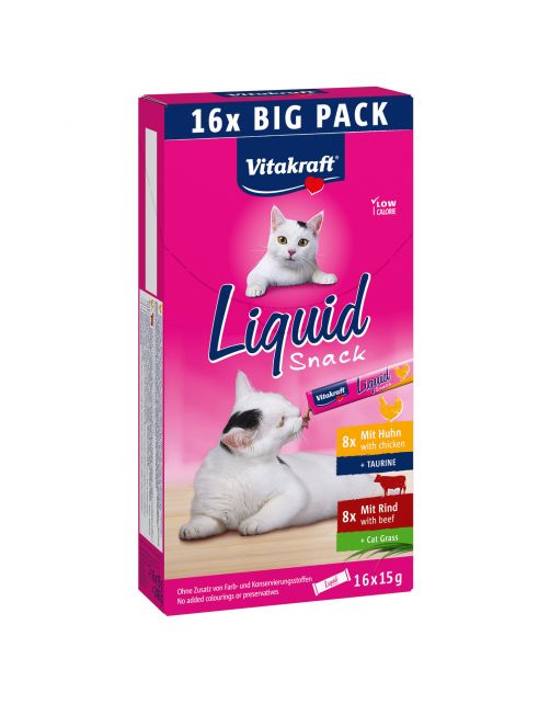 Vitakraft Liquid Snack Multipack - Kattensnack - Kip Rund 240 g
