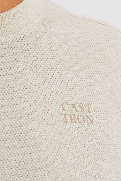 Cast Iron beige heren t-shirt