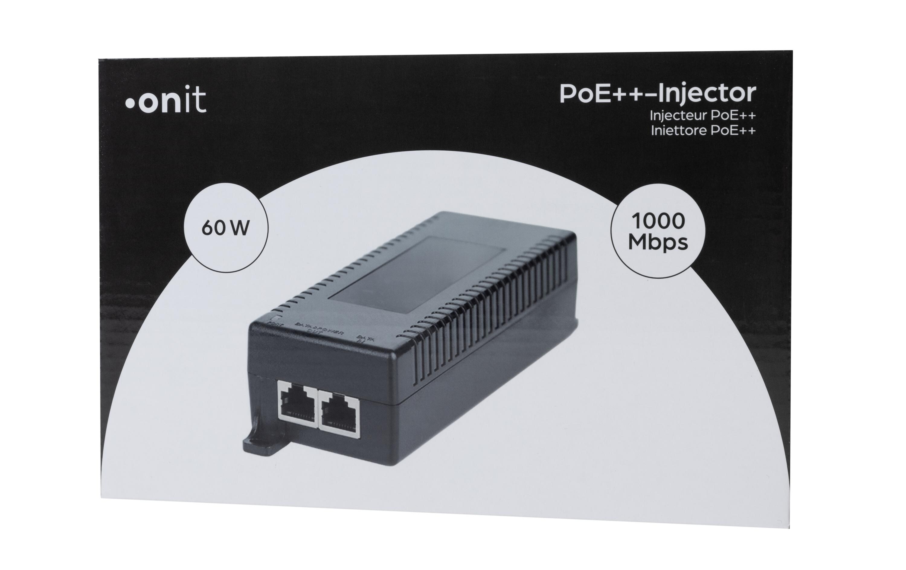 PoE++ Injector 60 WPower-over-Ethernet-Adapter