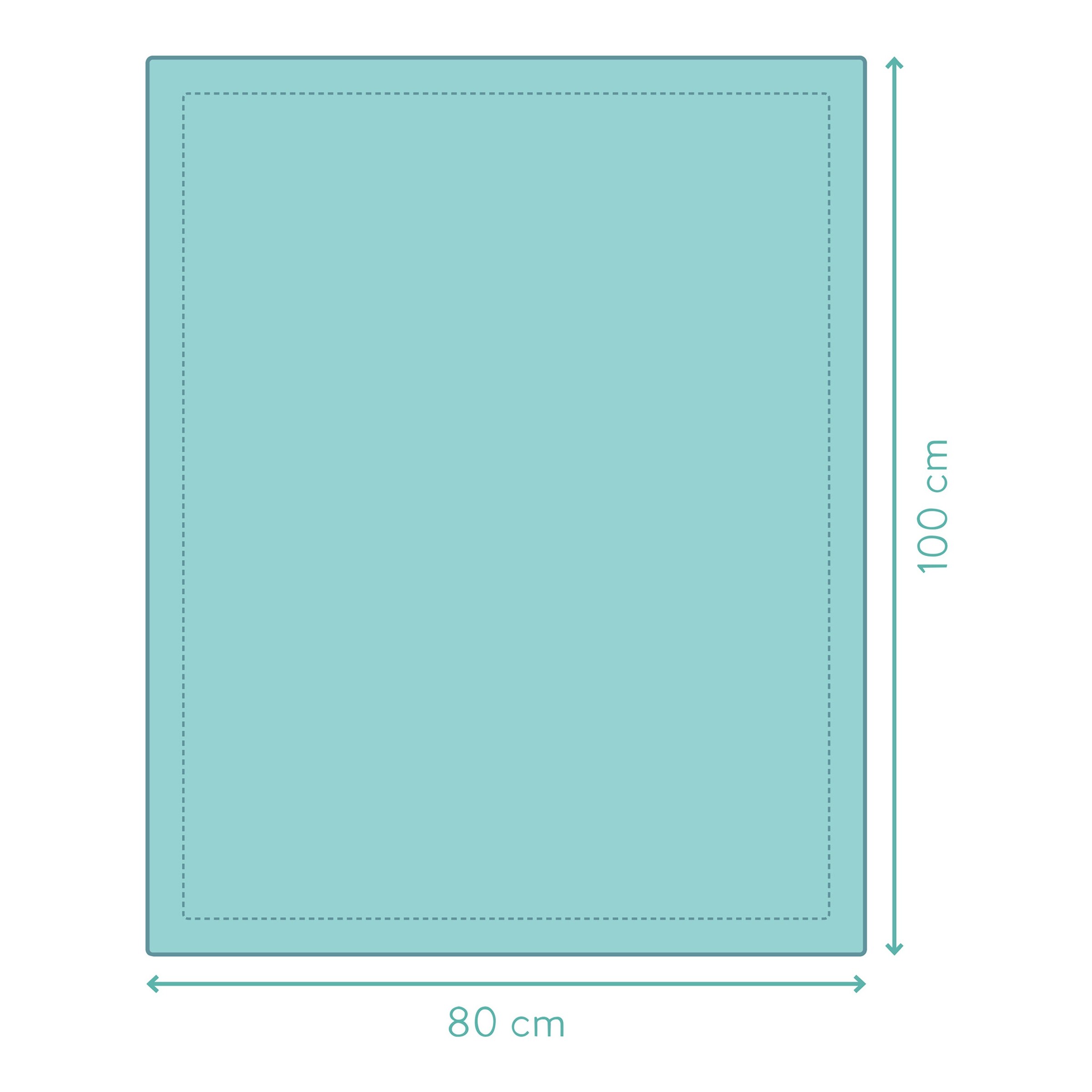 Fillikid Babydecke Strick 80x100 cm grün