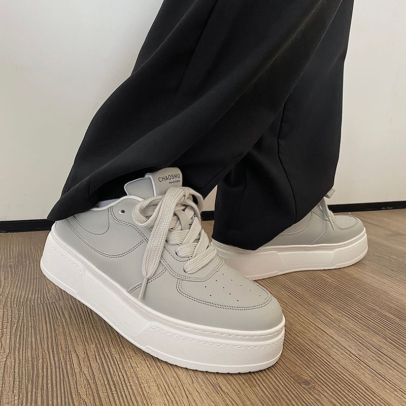 HANO - Veterschoenen met plateauzool