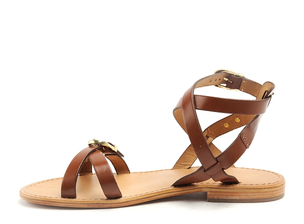 Les tropeziennes nu pieds plats femme hepana f marron