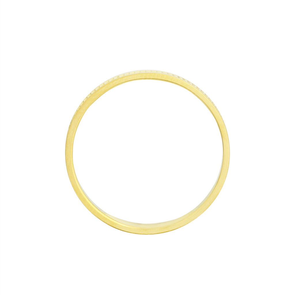 Alliance Perlee Ruban Plat Or Jaune